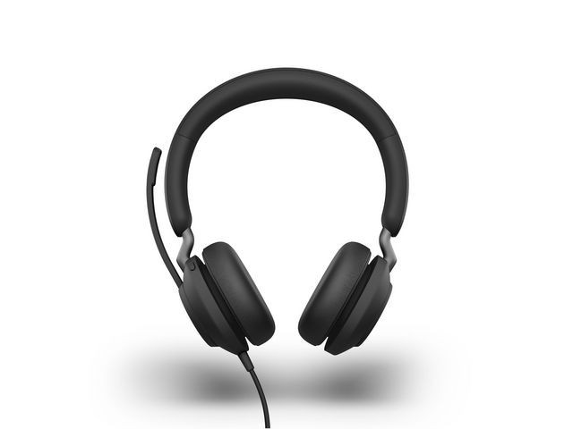 Jabra Evolve2 40 USB-A Headset, Black (Duo)