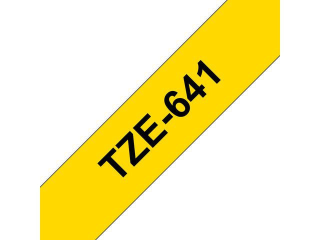 TZeS tape 18mmx8m strong black/yellow
