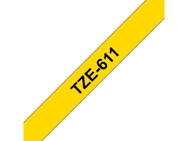 Brother TZe tape 6mmx8m black/yellow