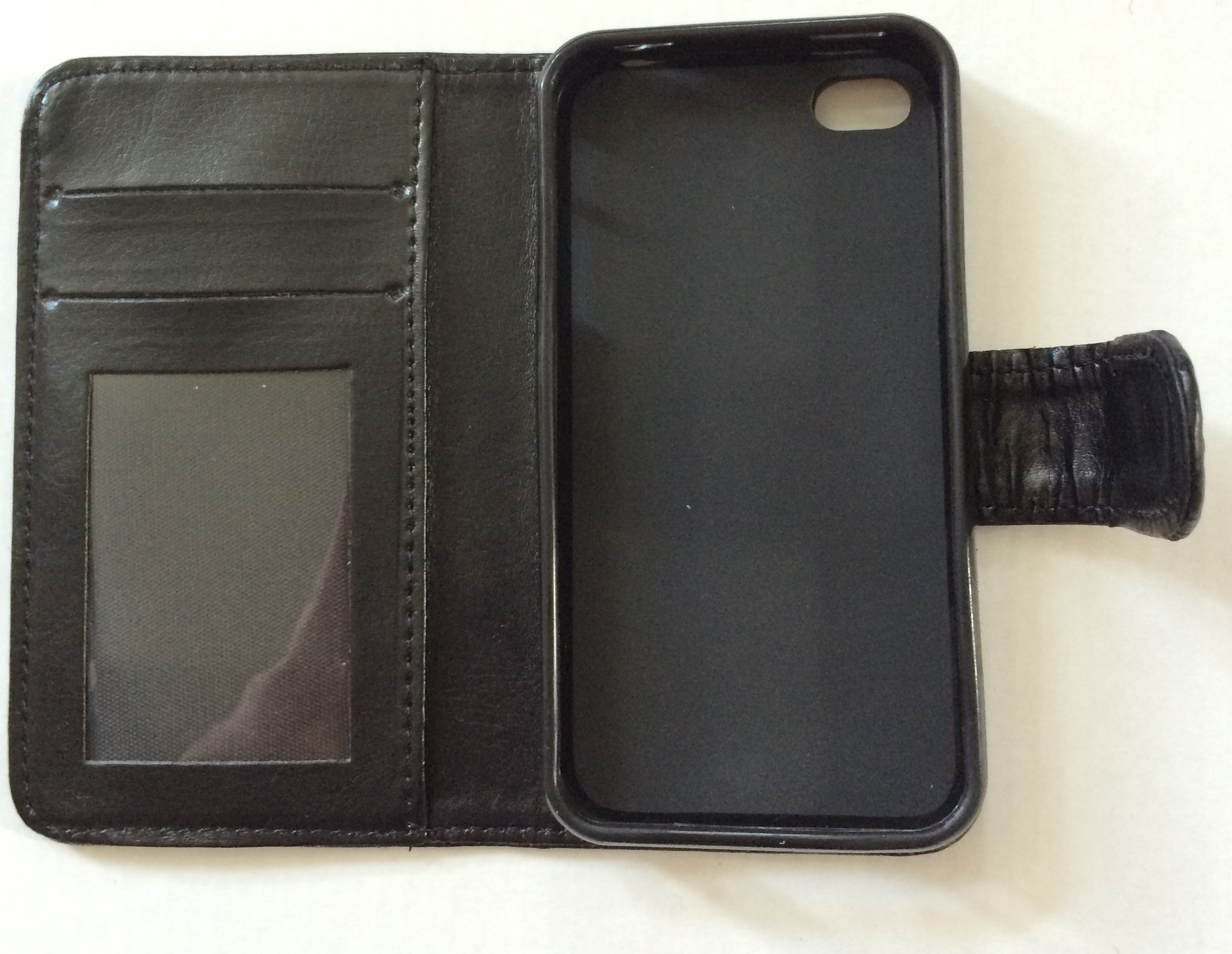 BildeLommebok etui Iphone 4 - Plass til kredittkort, seddler etc