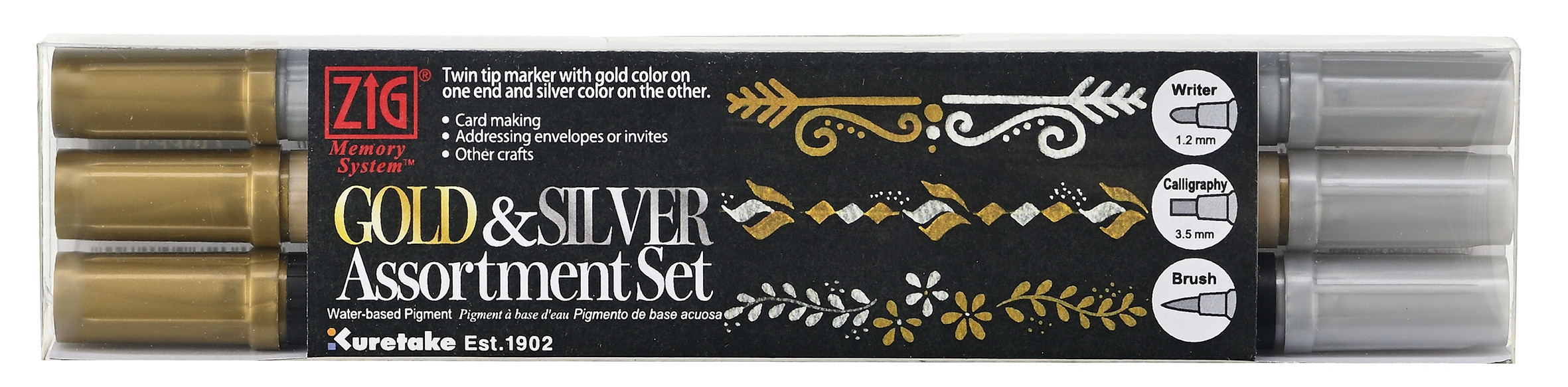 Zig Twin tip gold and silver 3-set