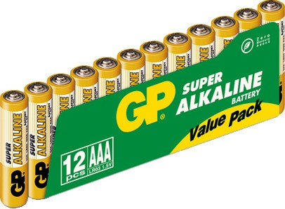 BildeGP Super Alkaline LR03/AAA **12-pack** (GP 24A S12)