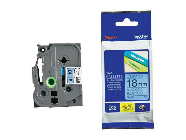 Brother TZe tape 18mmx8m black/blue