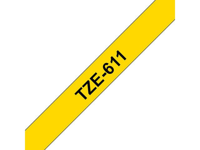 Brother TZe tape 6mmx8m black/yellow