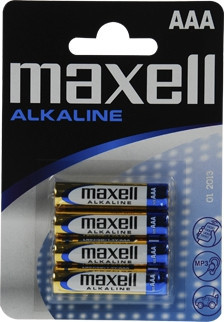 BildeMAXELL Alkaline Battery AAA (LR-03) Blister *4-pack*