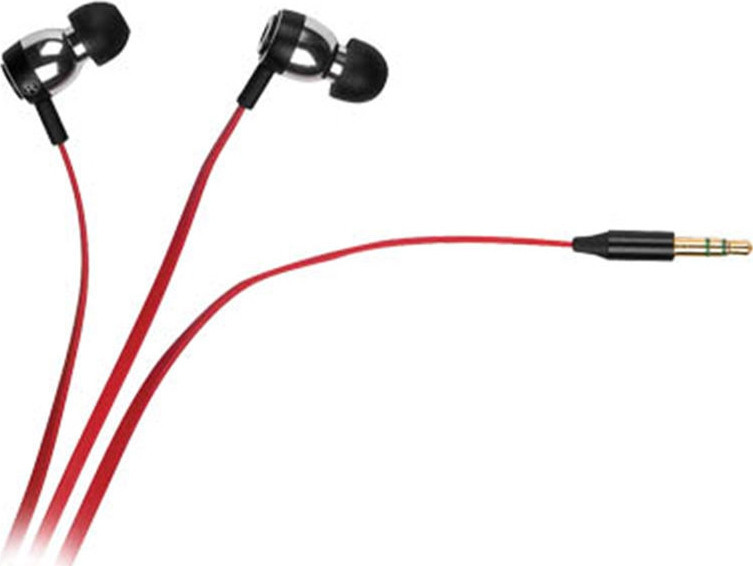 BildeGOOBAY Headphones 3,5mm with flat cable (Red) 