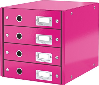 BildeLeitz Skuffkabinett Click&Store 4 sk WOW rosa