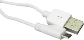BildeSandberg USB-A to MicroUSB, White (3m)
