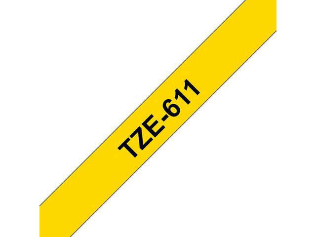 Brother TZe tape 6mmx8m black/yellow