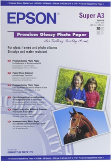BildeEPSON A3+ Premium Glossy Photo Paper 250g, 20 sheets