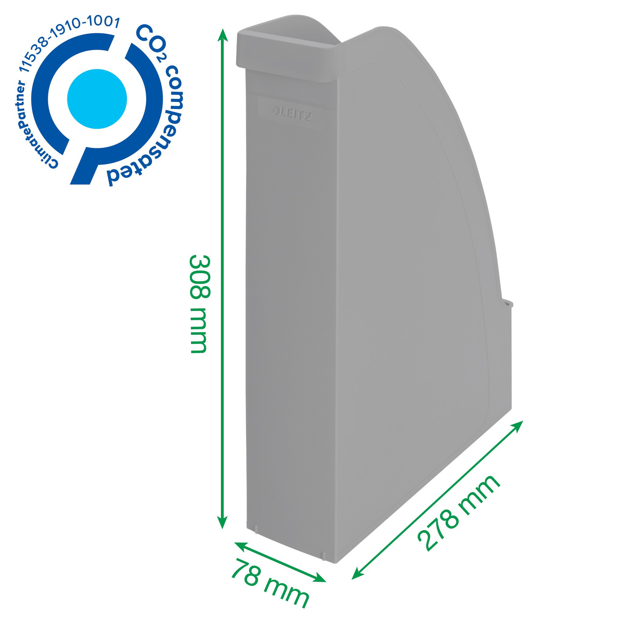 Tidsskriftssamler Leitz Recycle A4 Grnn