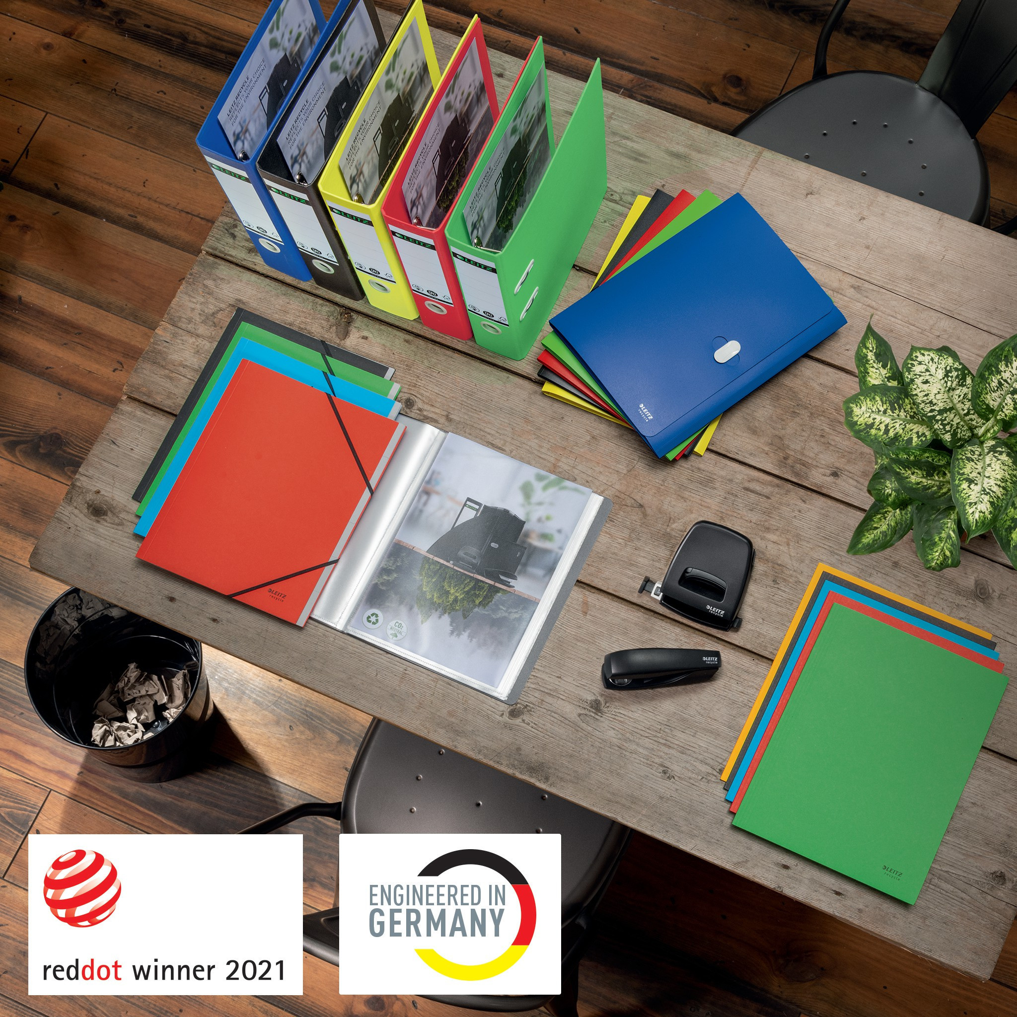 Klaffmappe Leitz Recycle kartong Gul