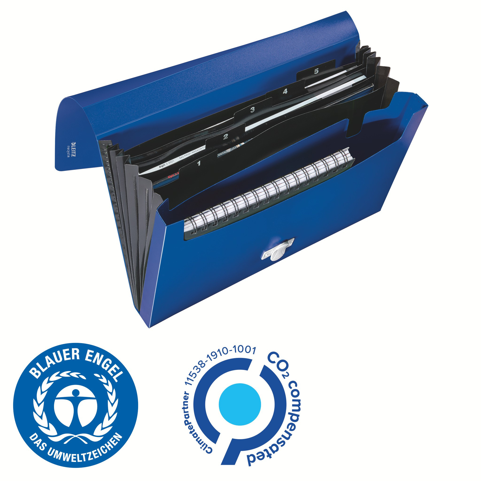 Prosjektmappe Leitz Recycle A4 PP Bl