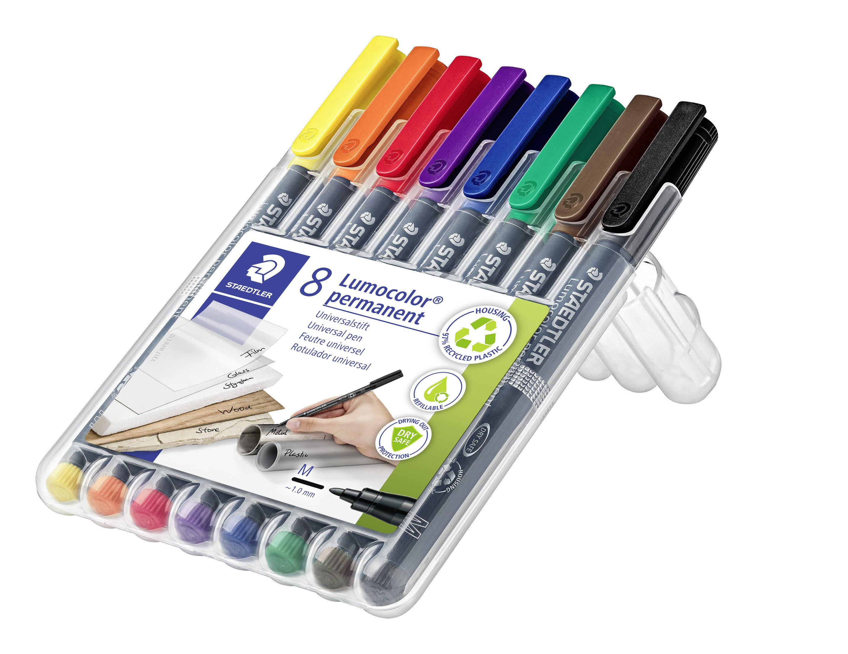 BildeSTAEDTLER Merkepenn Lumocolor Perm. 1.0mm assortert (8)