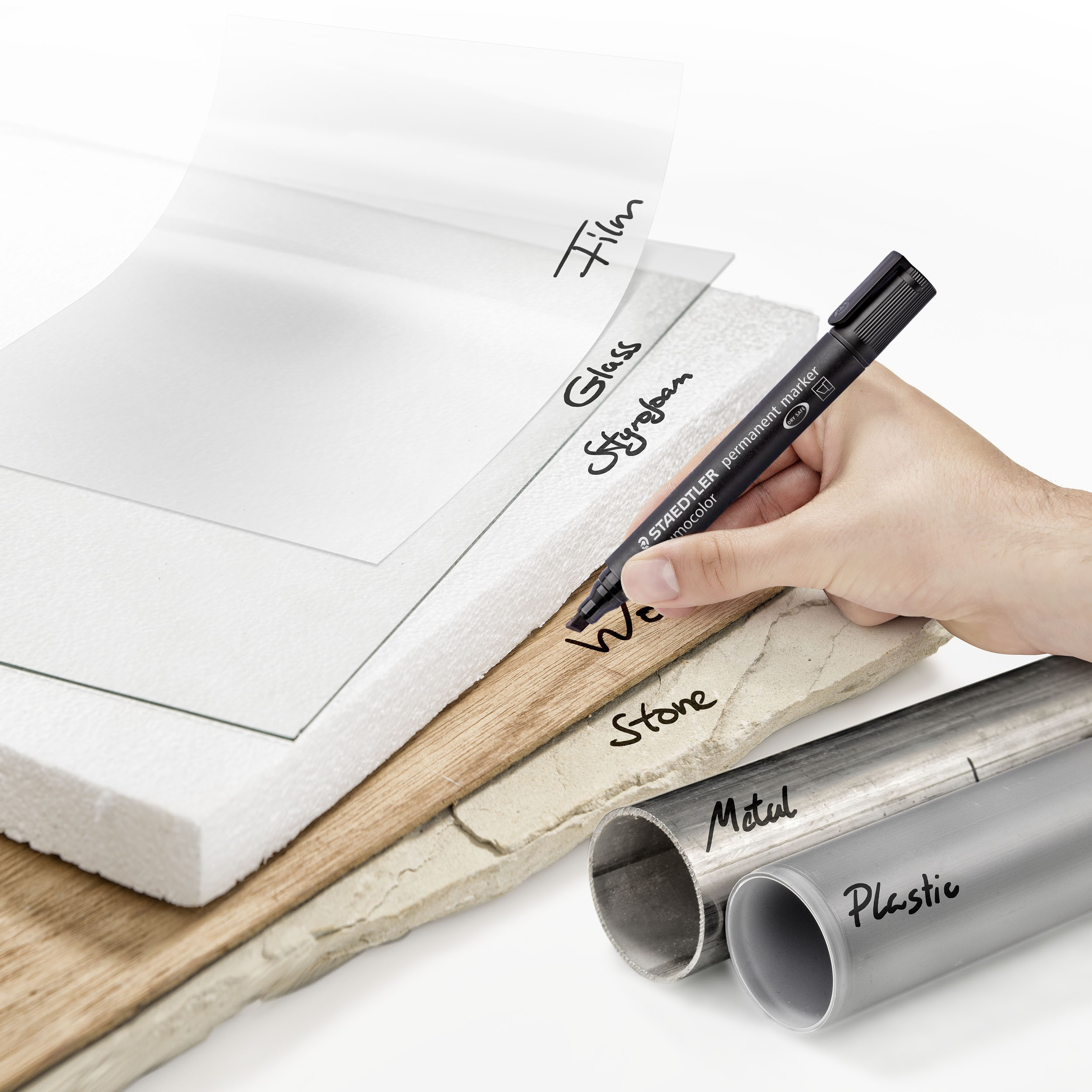 STAEDTLER Merkepenn Lumocolor Perm. Skr 2-5mm gul