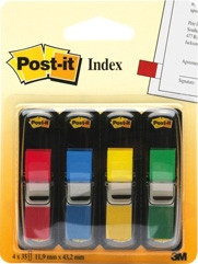 BildePost-it Indexmarkrer 11,9x43,1 ass. farger (4)