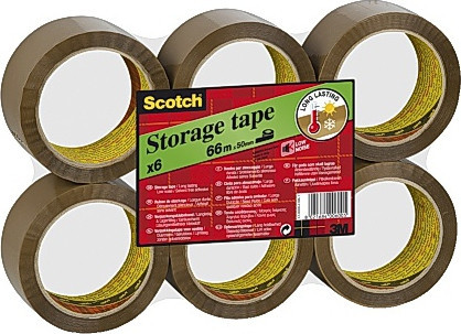 BildeEmballasjetape Scotch 50mmx66m Brun (6 stk)