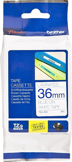 BildeBrother TZe tape 36mmx8m blue/white
