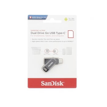 SANDISK USB Dual Drive Go Ultra 32GB, USB-C &amp; USB 3.1