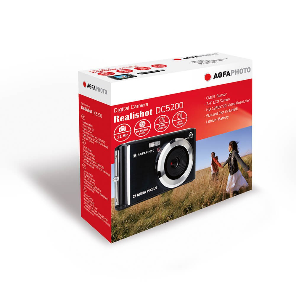 AGFAPHOTO Digital Camera DC5200 CMOS 8x 21MP Black