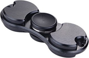 BildeFidget Spinner i aluminium 2 arm - Sort