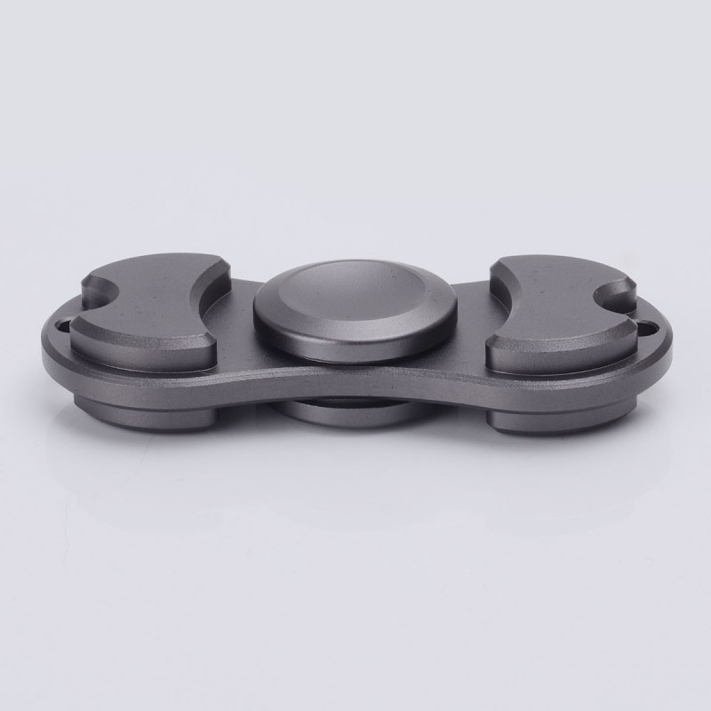 Fidget Spinner i aluminium 2 arm - Sort