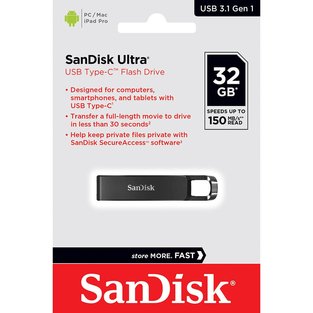 SANDISK USB-C 32GB 150MB/s 32GB
