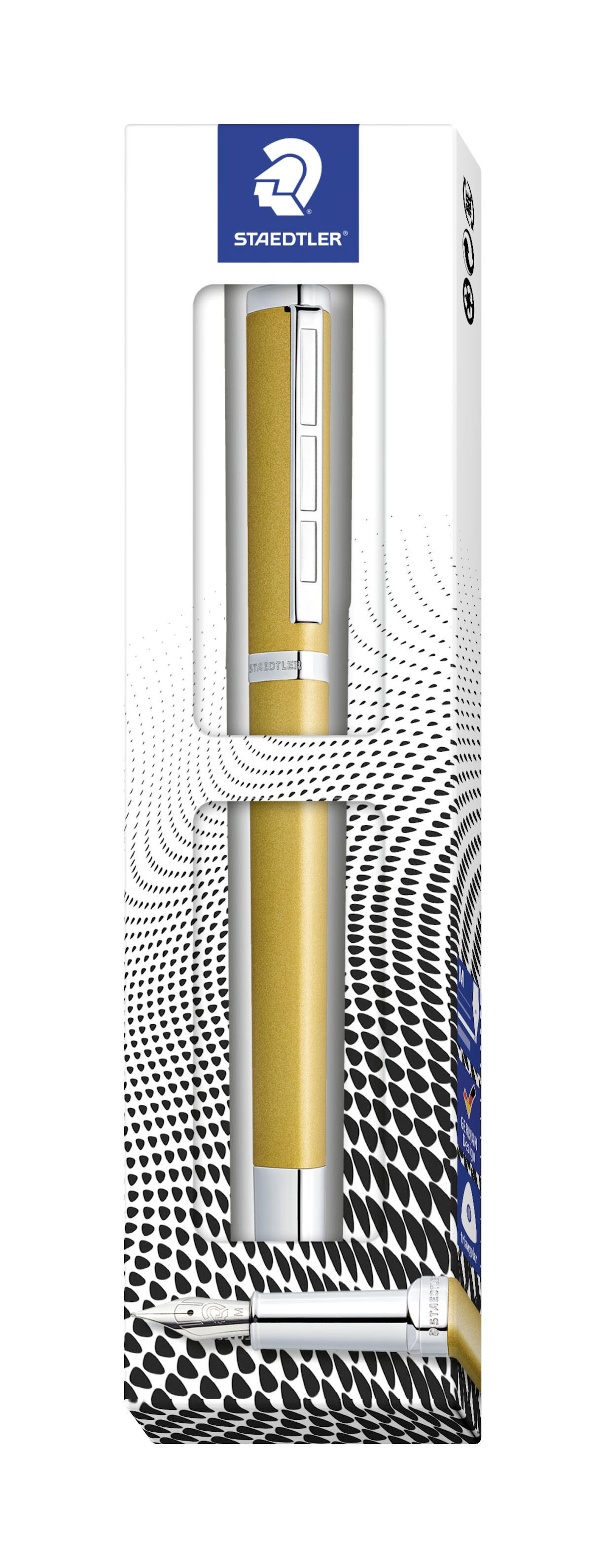 STAEDTLER Fyllepenn Triplus medium Gull