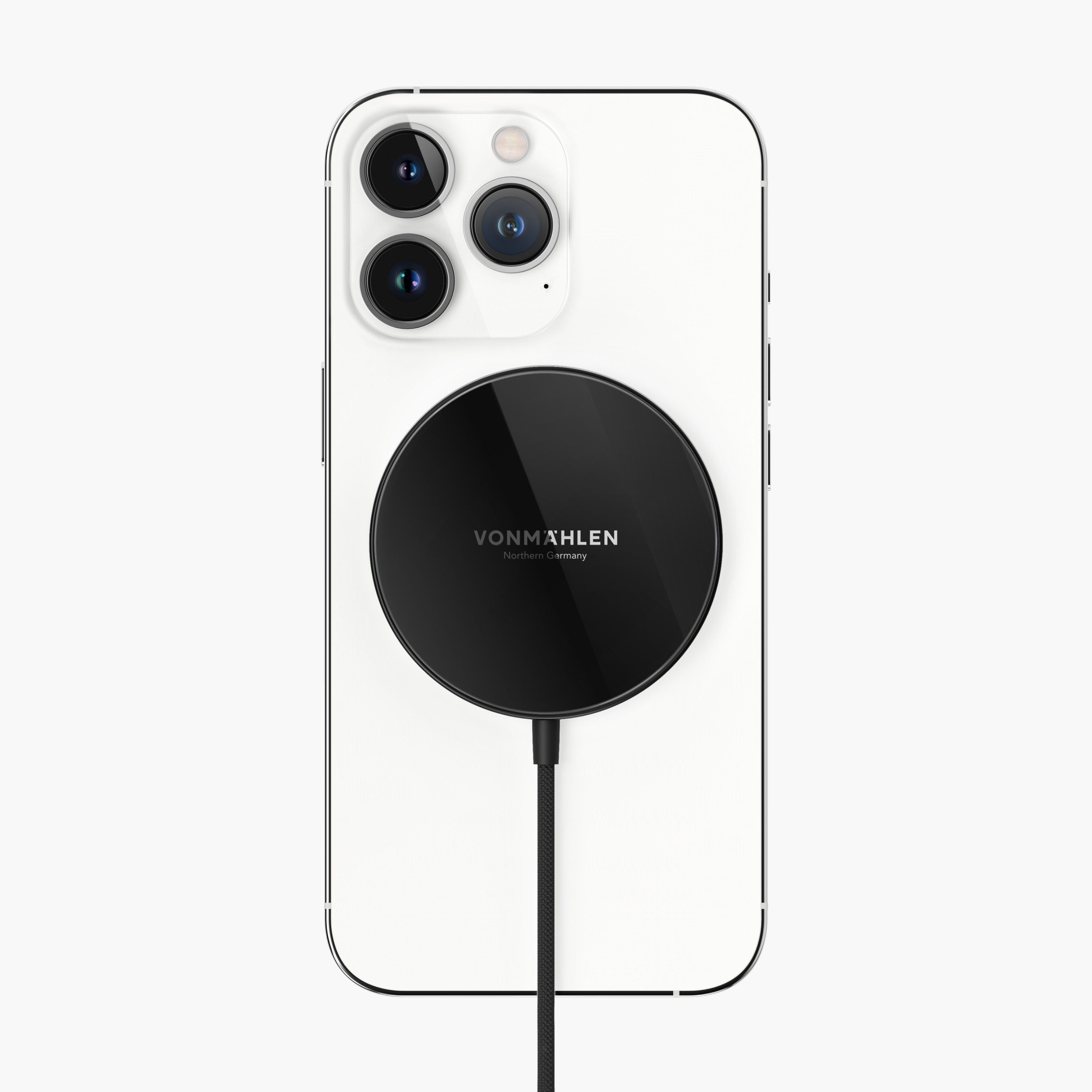 Vonmhlen Aura Mini - Magnetisk trdls ladePad, hvid