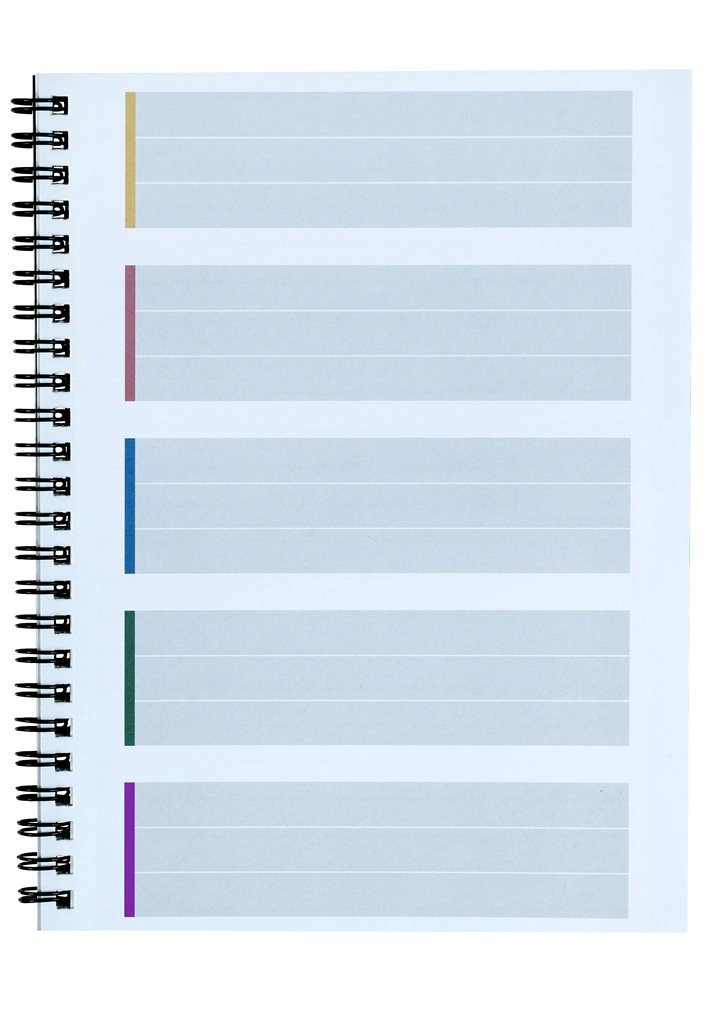 Bantex 5in1 College pad A5+ ruled w. index