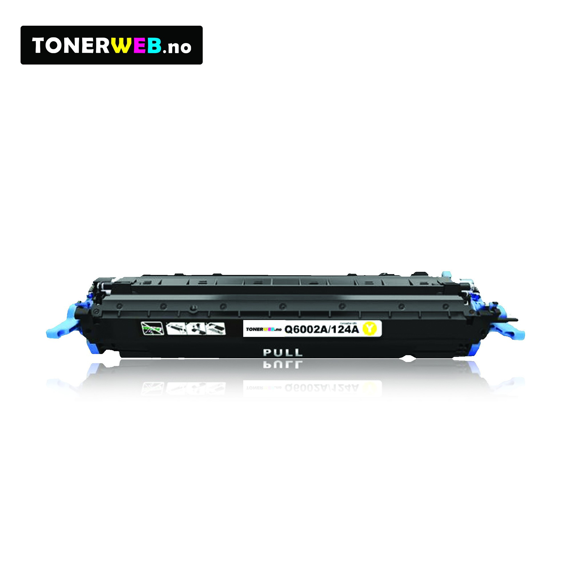 Tonerkassett, erstatter HP Gul 124A (2.000 sider) 