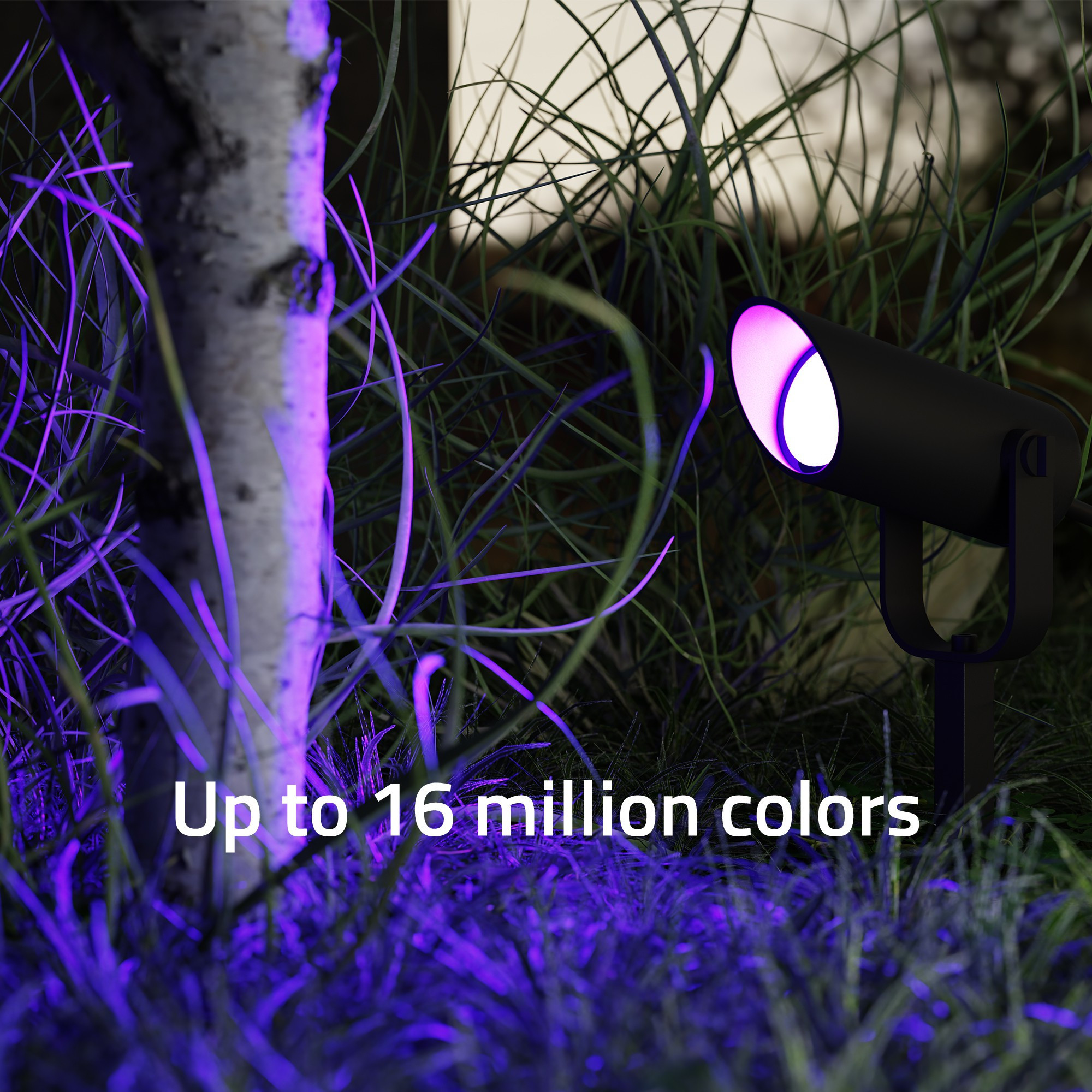 HOMBLI Outdoor Smart Spot Light 1-pack RGB CCT Black