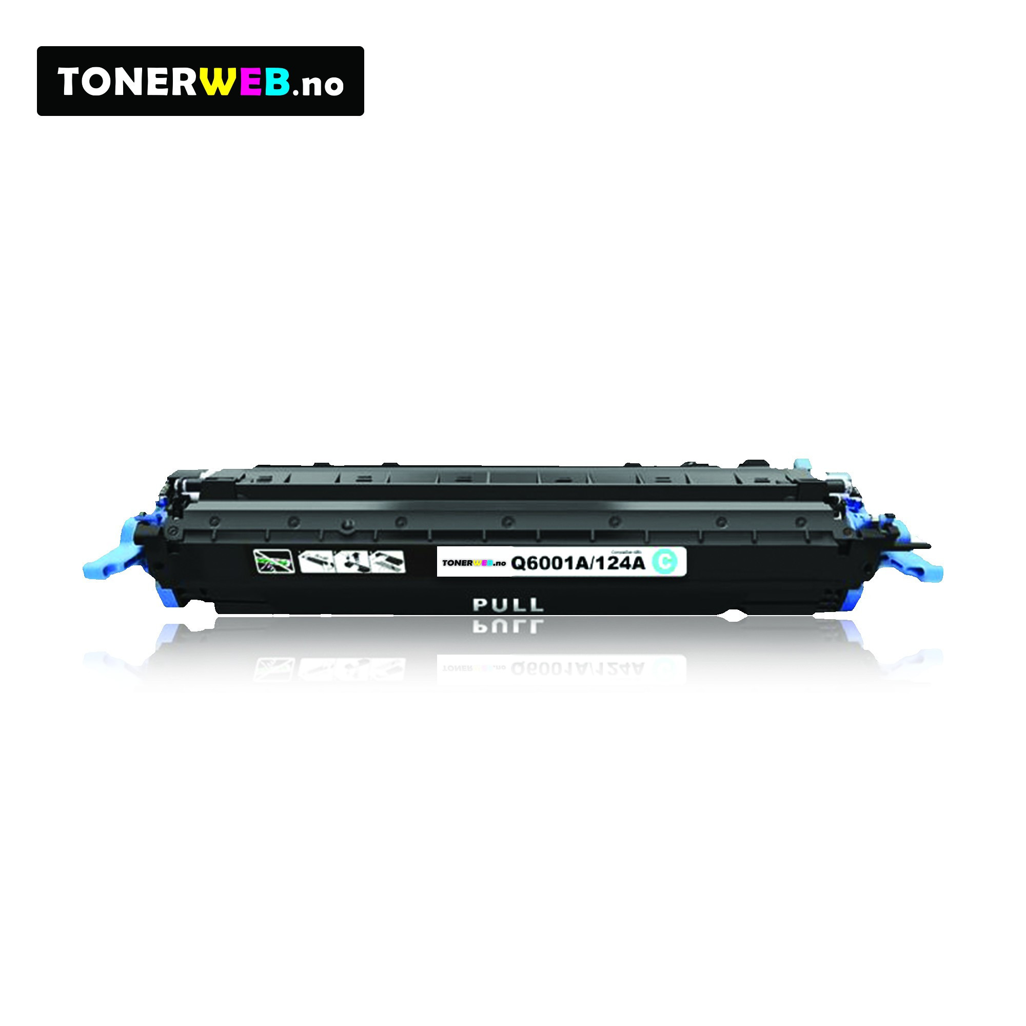 Tonerkassett, erstatter HP Cyan 124A (2.000 sider)