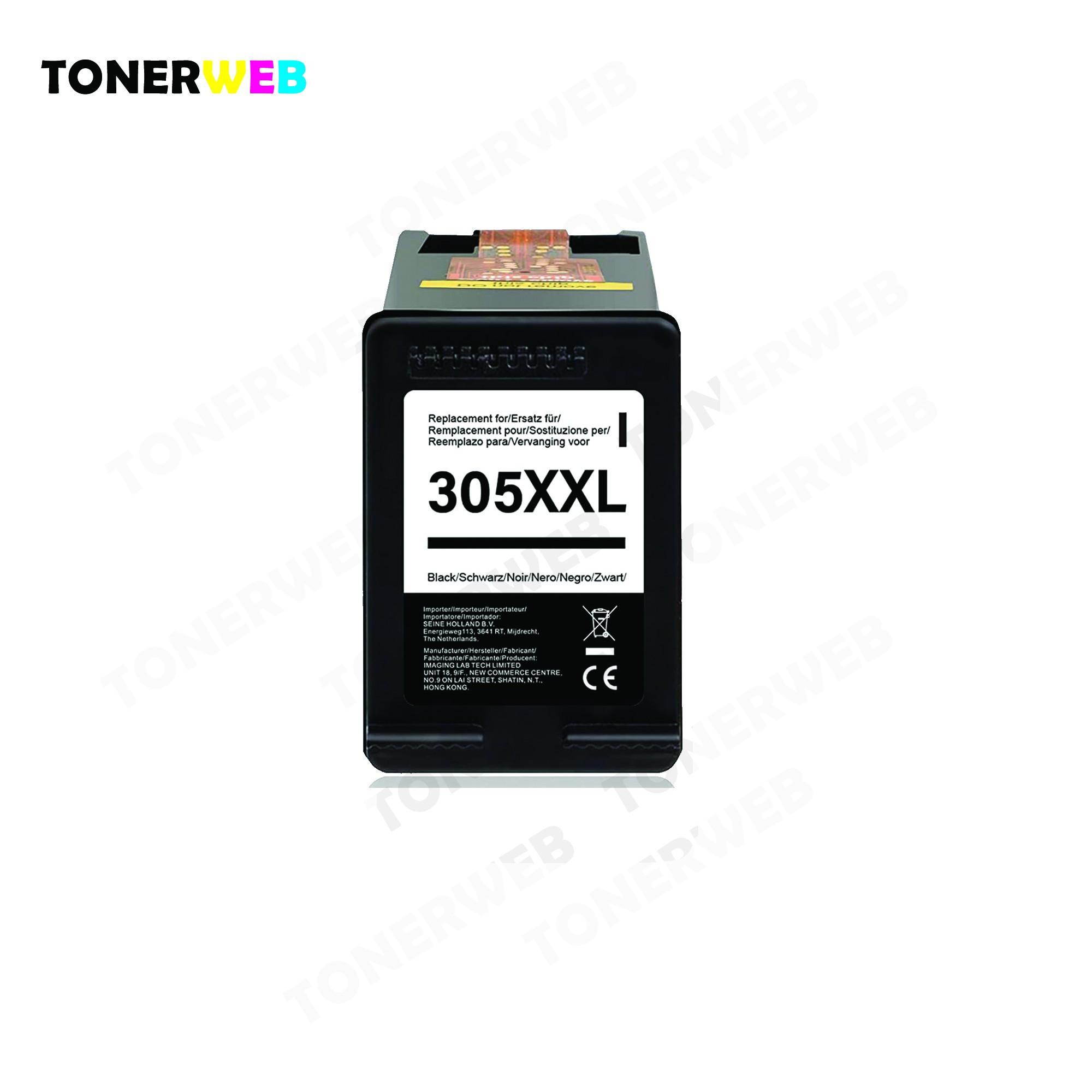 Blekkpatron, erstatter HP 305 XL sort (650 sider) 