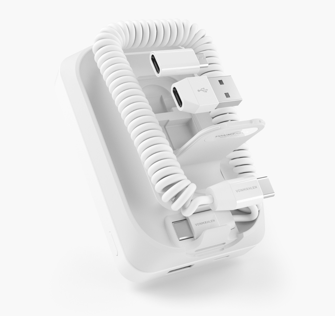 allroundo Pro - The All-In-One Cable+Powerbank, White