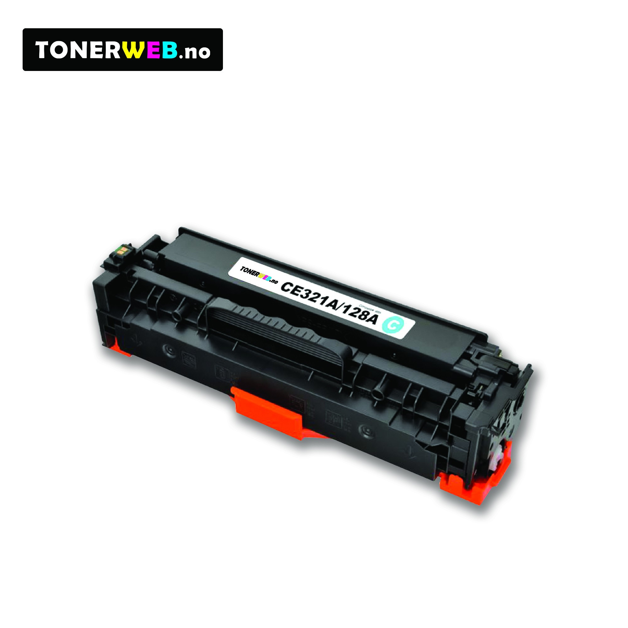 Tonerkassett, erstatter HP Cyan 128A (1.300 sider) 