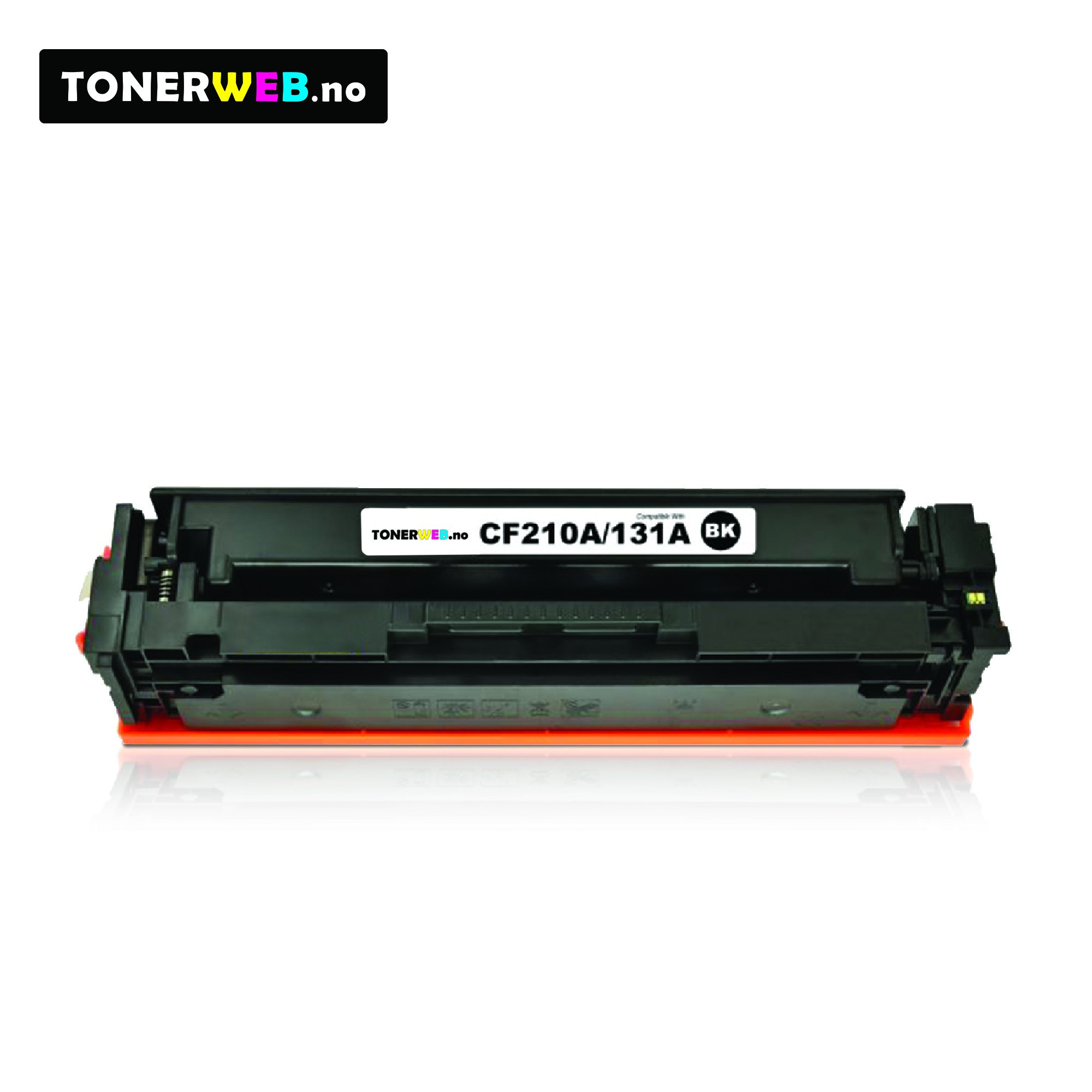 Tonerkassett, erstatter HP Toner Sort (1.600 sider) CF210A / Canon Toner Sort 731H