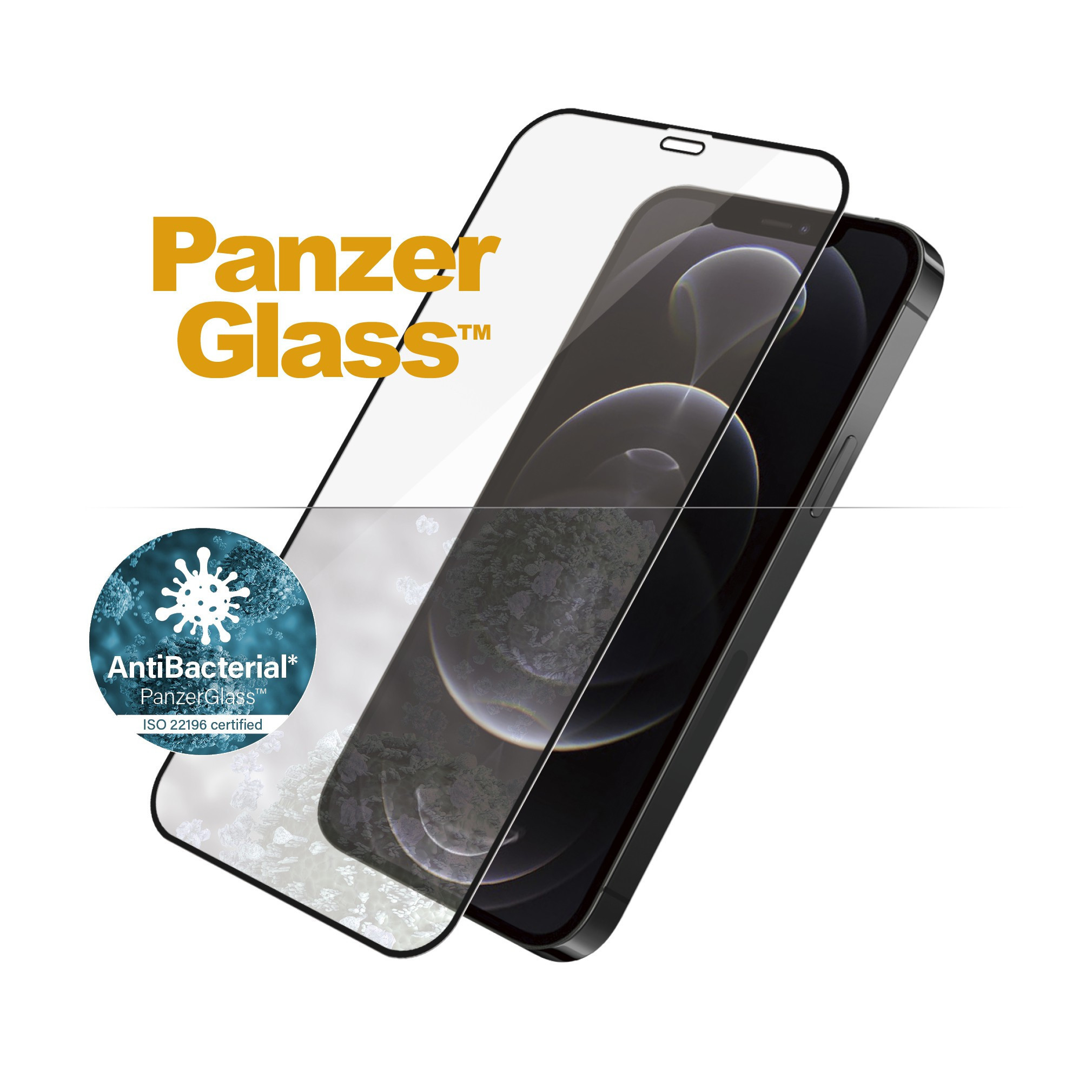 BildePanzerGlass iPhone 12/12 Pro (CF), Black (AB)