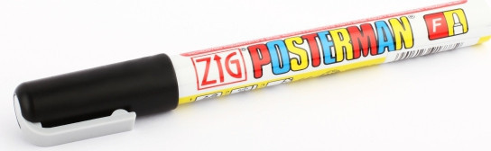 BildeZIG Merkepenn Posterman Fine 1mm sort