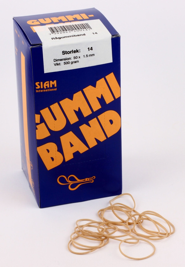 BildeSiam Gummistrikk nr.14 50x1,5mm (500g)
