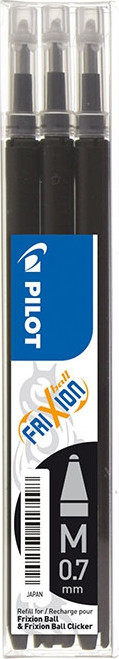 BildePilot Frixion patron 3-pakk 0,7 svart (3)