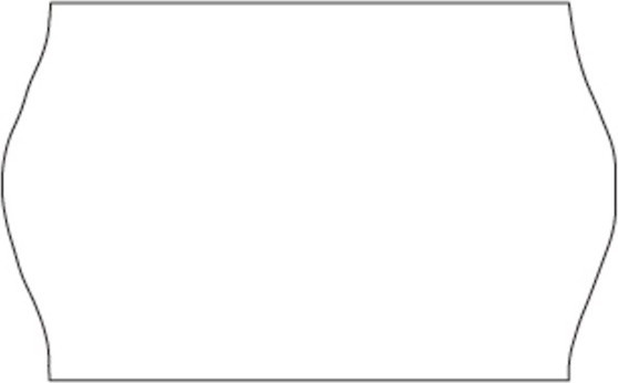 BildeMeto etikett perm 26x16 hvit (36rl/1200)
