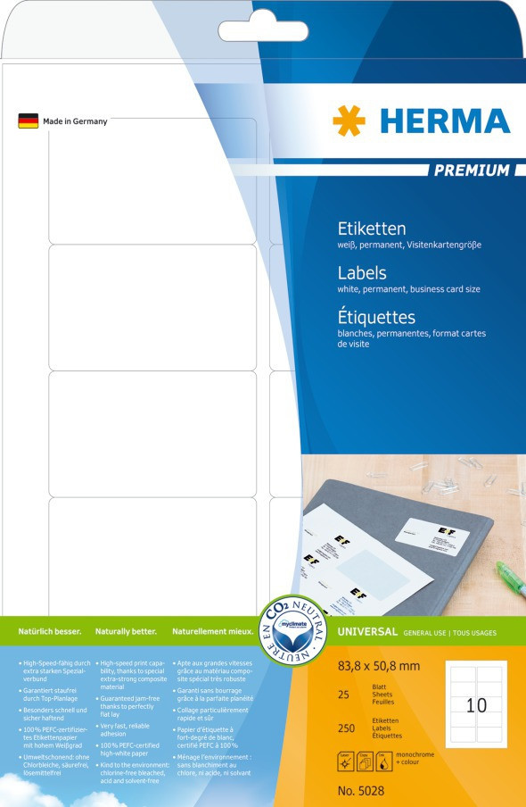 BildeHerma Etiketter Premium A4 83,8x50,8 (25)