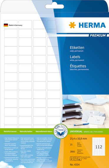 BildeHerma Etiketter Premium A4 25,4x16,9 (25)