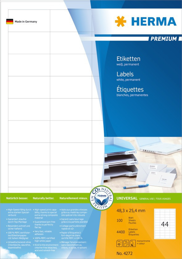 BildeHerma Etikett Premium 48,3x25,4 (100)