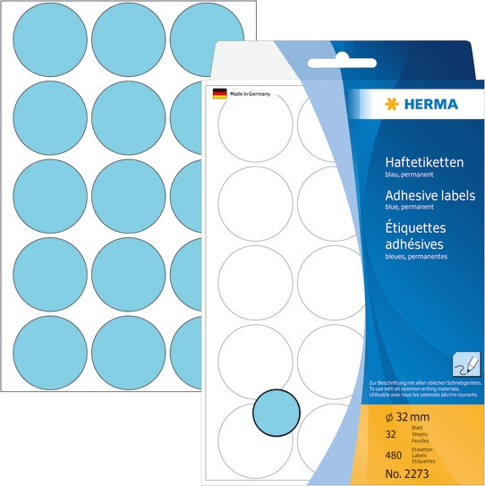 BildeHerma Etikett bl 32mm