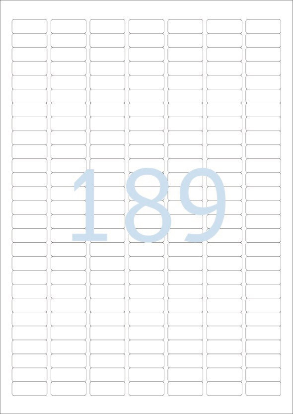BildeHerma Etiketter Power A4 25,4x10mm hvit (25)