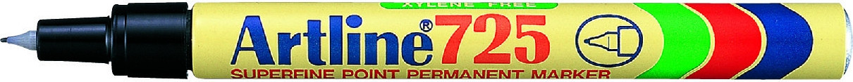 BildeArtline 725 Merkepenn Superfine 0.4mm sort