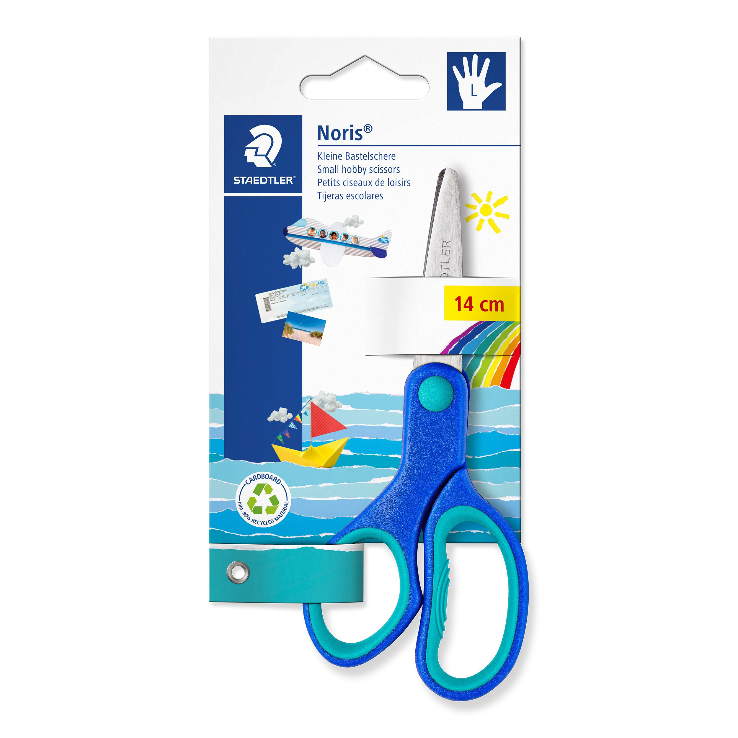 STAEDTLER Barnesaks Noris Club venstre hand 14 cm bl
