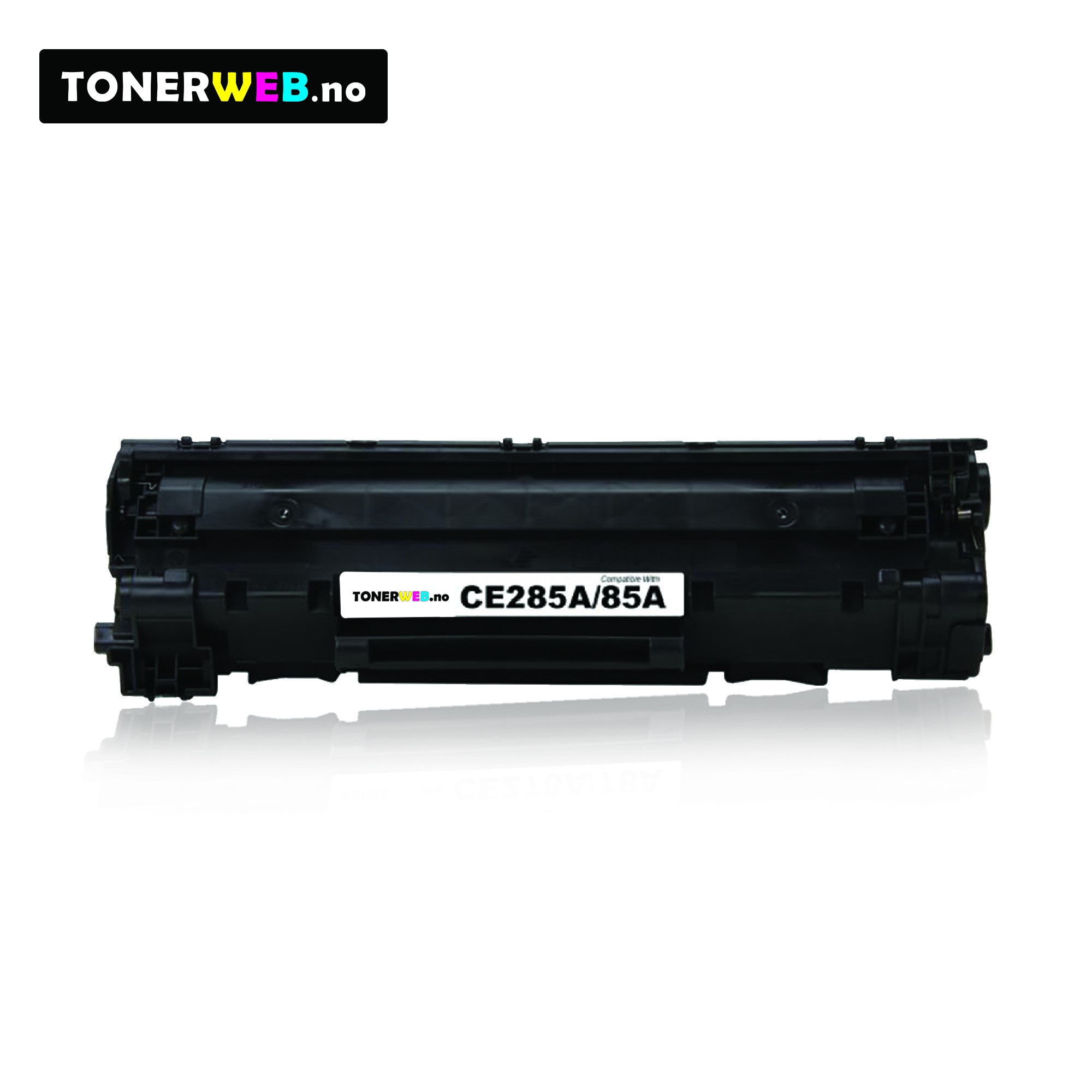 Tonerkassett, erstatter HP Sort CE285A/CE278A/CB436A/CB435A 